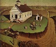 Grant Wood The day of Planting china oil painting reproduction